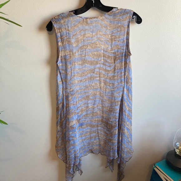 DVF Silk Print Wrap Top - Picture 4 of 7